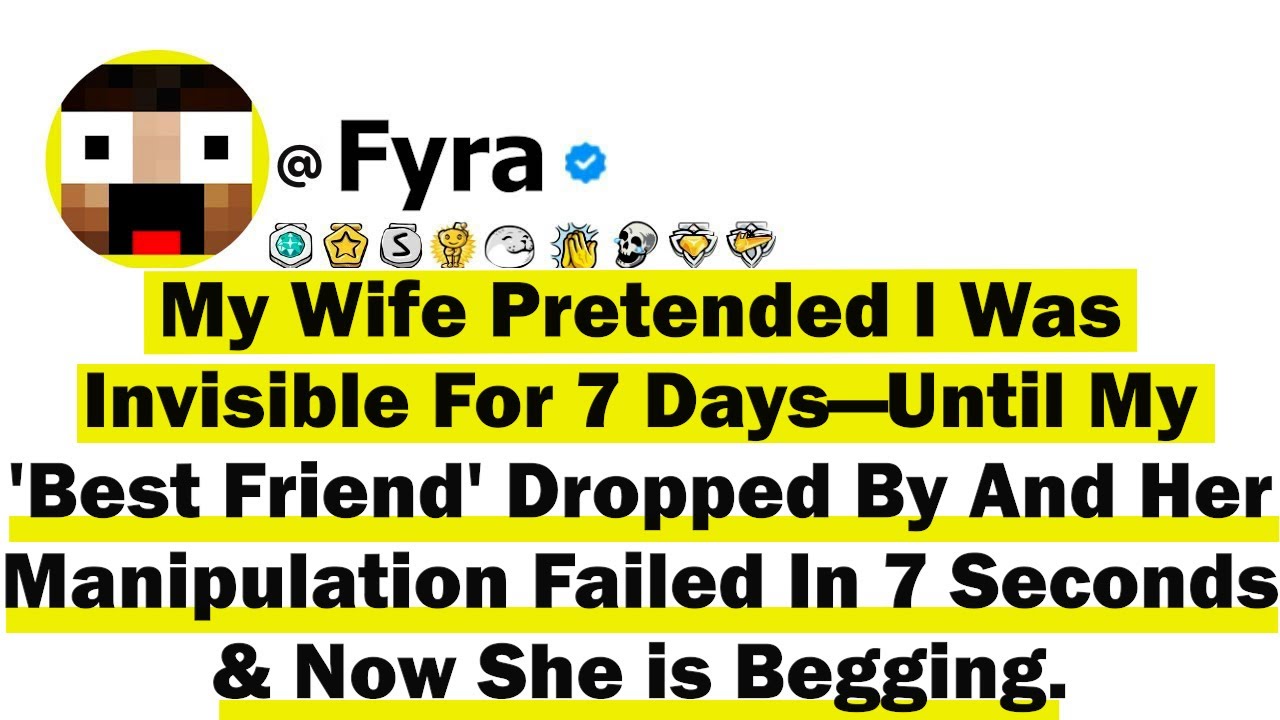 My Wife Pretended I Was Invisible For 7 Days—Until My 'Best Friend' Dropped By And Her Manipulation
