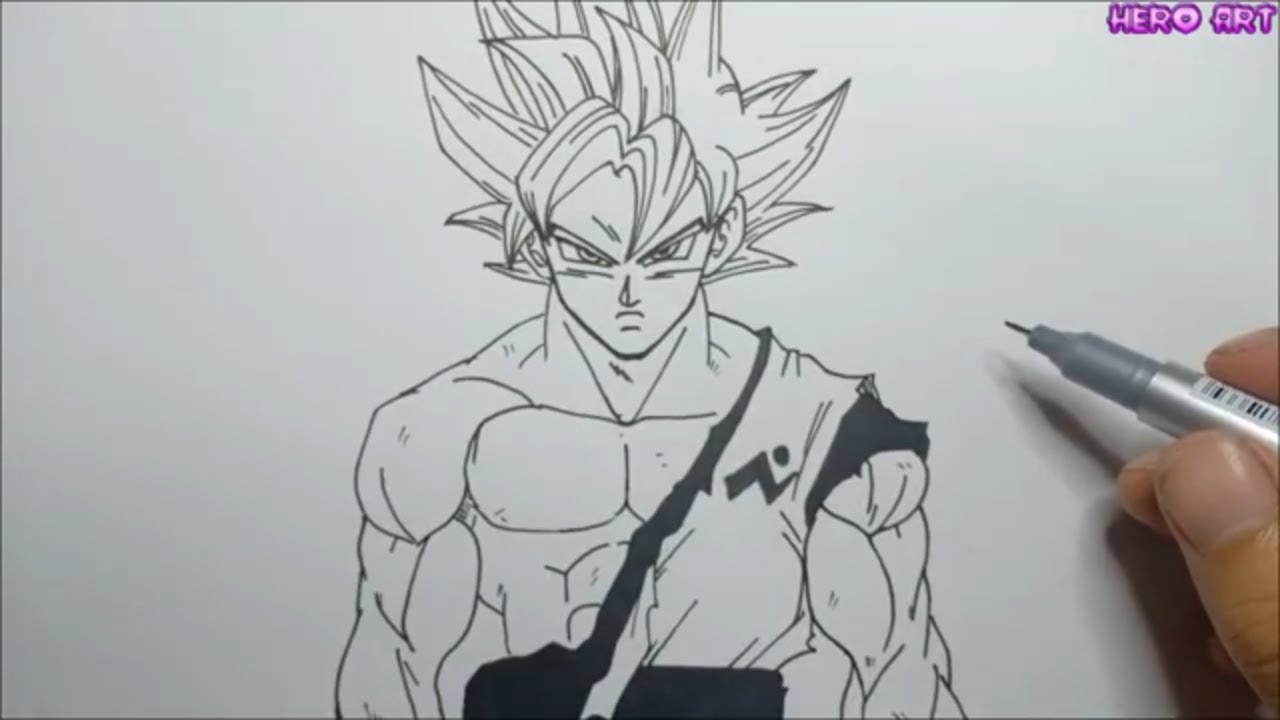Cách Vẽ Goku Ultra Instinct Phong Cách Truyện Tranh Dragon Ball Super -  Youtube