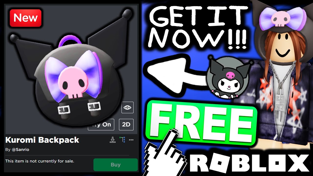 FREE ACCESSORY! HOW TO GET Hello Kitty® Backpack! (Roblox My Hello Kitty  Cafe Event) 