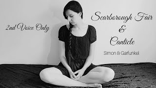 Scarborough Fair / Canticle [COVER Second Voice Only] Simon & Garfunkel - Harmony (with Lyrics)