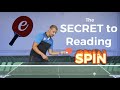 How to Read Table Tennis Spin Part 1 - eBaTT tutorial