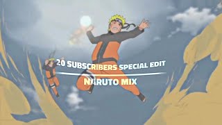 20 Subscribers  [Edit/AMV] Naruto Mix - Warning Speed Up Resimi