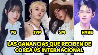 COREANOS SORPRENDIDOS POR LO QUE LAS 4 GRANDES DEL KPOP GANAN DEL MERCADO NACIONAL VS INTERNACIONAL