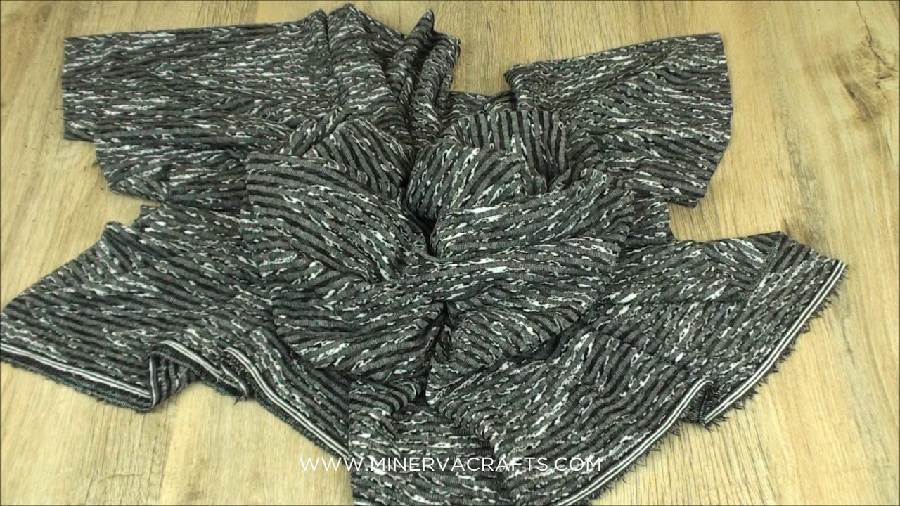 Jacquard Jersey Knit Fabric Grey YouTube