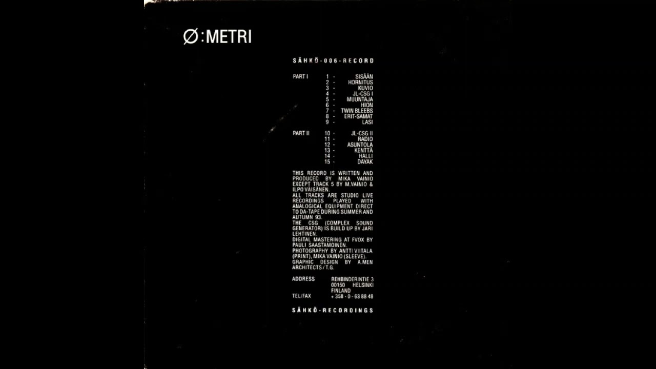 Watch Synplant 2 Ø Mika Vainio- Lasi on YouTube Watch Synplant 2 Ø Mika Vainio- Lasi on YouTube