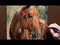 Horse Painting Time-lapse - Oil on Panel