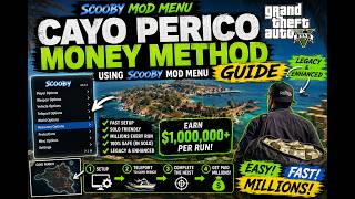GTA 5 Legacy & Enhanced | Cayo Perico Money Method Guide Using Scooby Mod Menu (2026)
