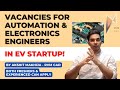 Vacancies for Automation & Electronics Engineer in EV Startup | RVM CAD Job Update - Akshit Makhija