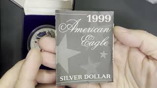1999 Colorized American Silver Eagle Coin – A Stunning Collector's Piece!