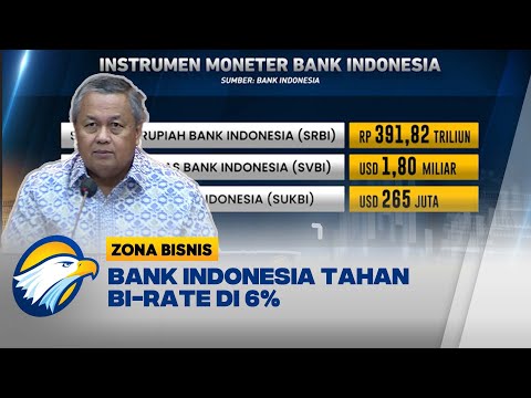 Bank Indonesia Tahan BI-Rate di 6%