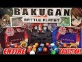 OUR ENTIRE BAKUGAN TOY COLLECTION! OPENING A NEW MYSTERY BAKU-STORAGE BOX!