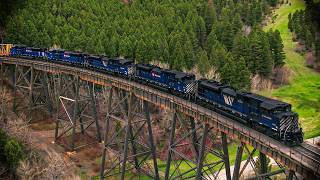 Montana Rail Link Skyline Trestle [Clip]