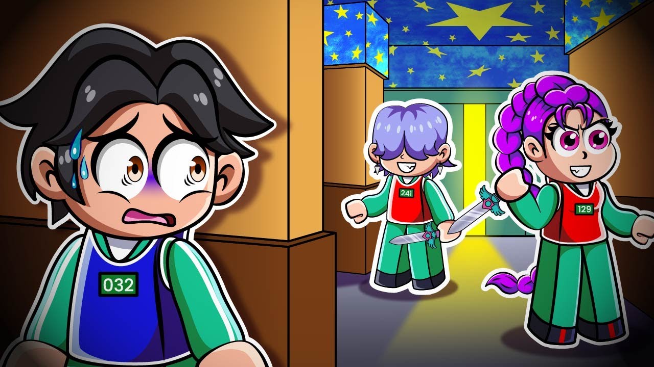 JINU y RUMI JUGAMOS los JUEGOS del CALAMAR en ROBLOX!😍💙