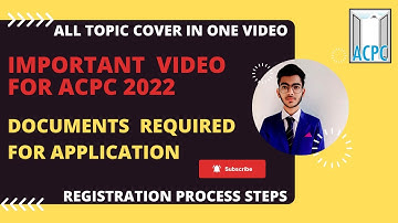 Acpc Admission Process 2022 | Important Documents | Acpc Registration Process 2022 | Pls Do Not Miss