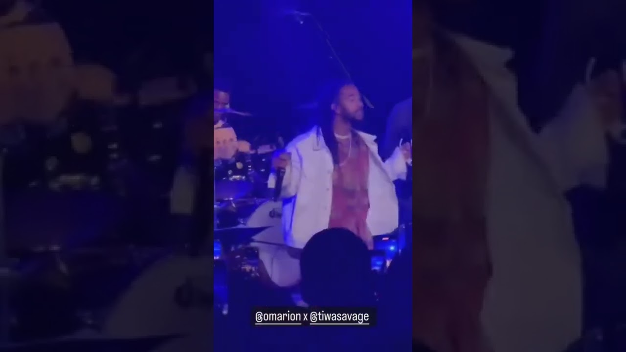 American Supper Star Omarion rocking Nigeria female star tiwa savage on stage 🔥🔥🔥