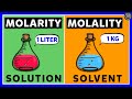 Difference between Molarity and Molality