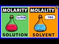 Molarity Versus Molality: Understanding Solution Concentration