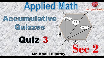 Sec 2/Applied Math/Accumulative(Test 3)حل كتاب المعاصر