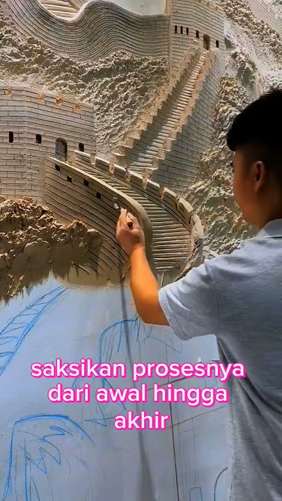 Seorang pria menciptakan karya seni yang luar biasa