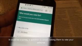 QRising.com example of using a QR Code for online surveys