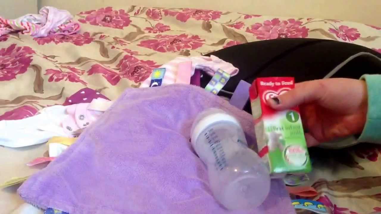 Whats in my reborn&#39;s diaper bag - YouTube