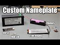 Make your own custom office nameplate!