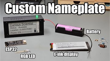 Make your own custom office nameplate!