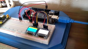 Arduino OLED example is for a 128x64 size display using I2C to communicate