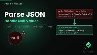 Power Automate Parse JSON: Handle Null Values