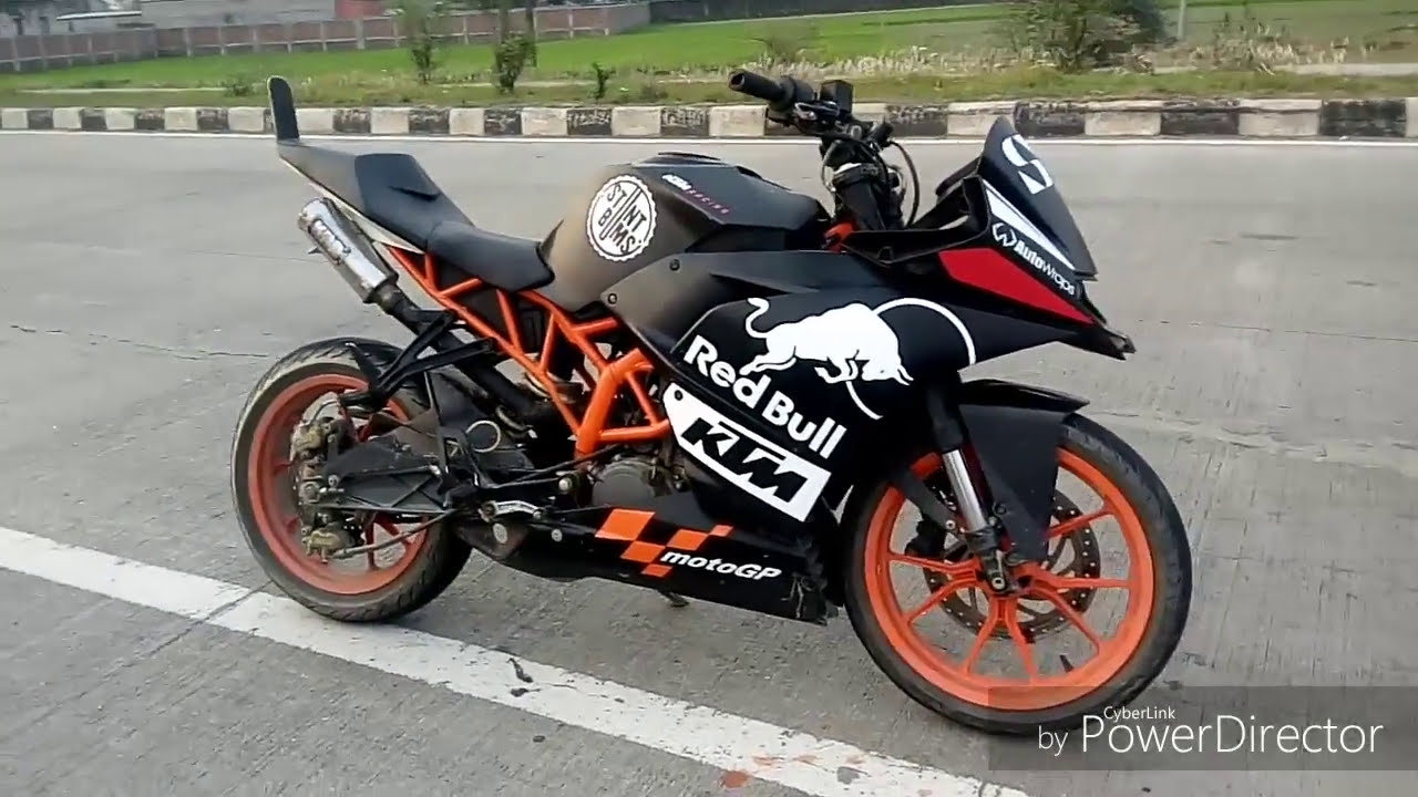 KTM RC 200 Underseat Exhaust Sound