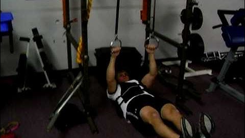Blast strap inverted row
