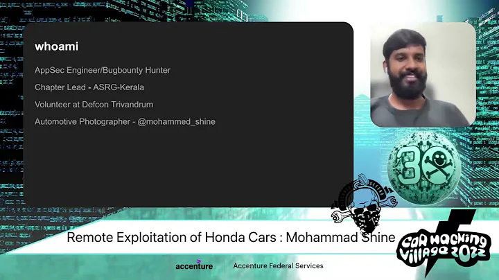 DEF CON 30 Car Hacking Village - Mohammed Shine -  Remote Exploitation of Honda Cars