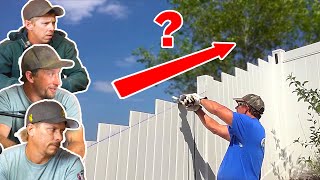 Is This How To Build Vinyl Fence Up Hill? Fence Pros React