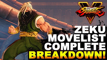 SFV * Zeku Movelist / Complete Breakdown