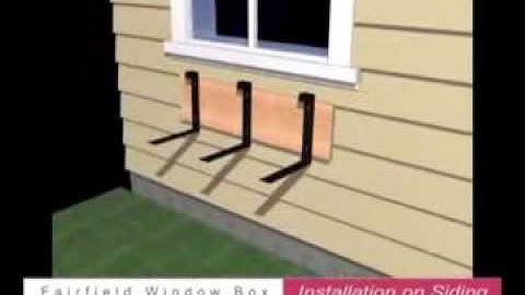 Fairfield Window Box Installation Instructions...