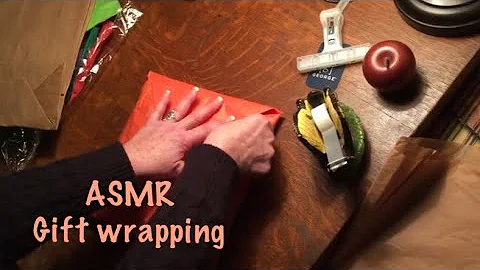 ASMR Gift wrapping Birthday (No talking) paper crinkles
