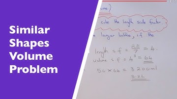 3D Similar Shape Volume Problems Using The Volume Scale Factor.