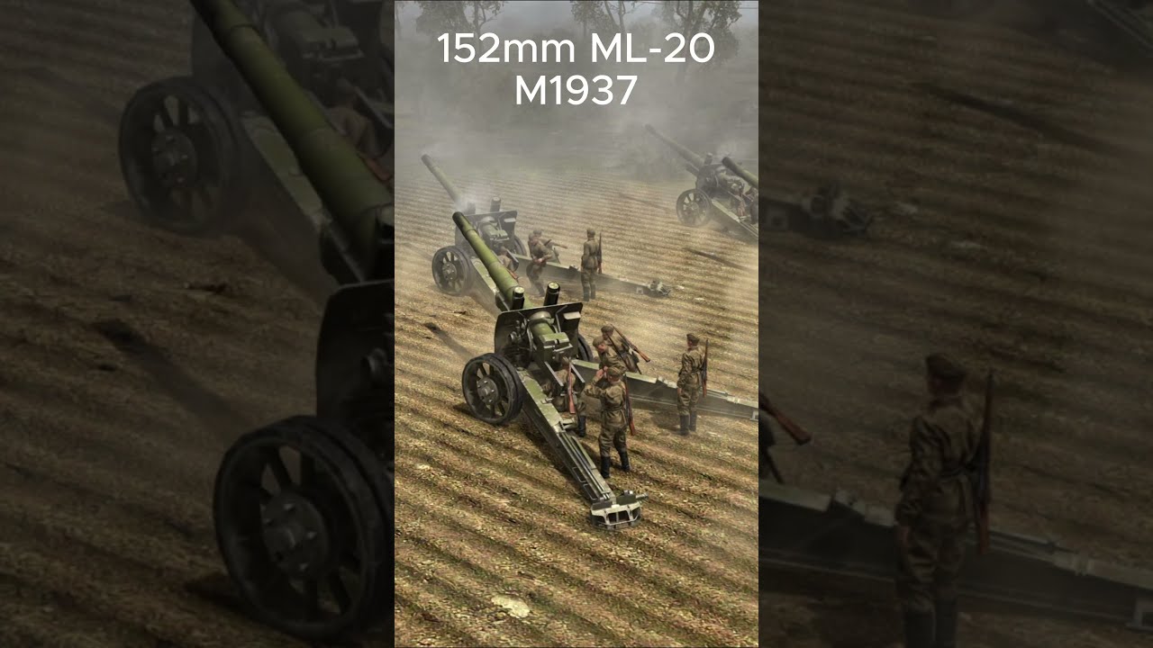 Soviet WW2 Artillery #ww2 #tank #weapons