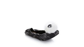 Rara Avis by Iris Apfel Furry Owl Slipper screenshot 5