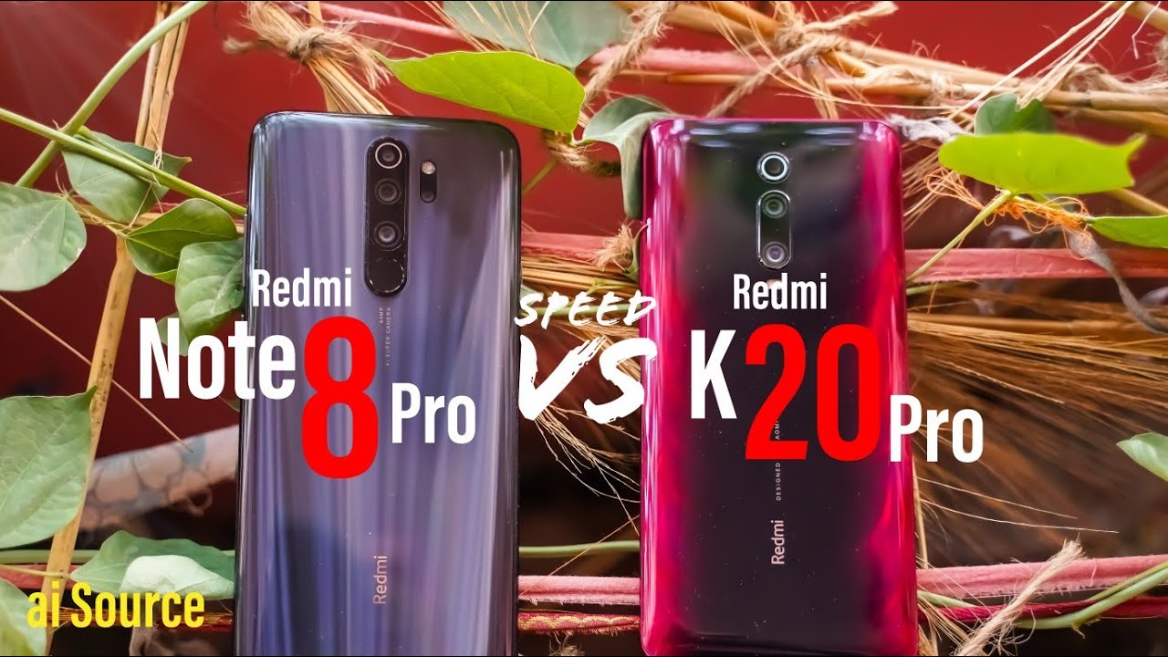 Xiaomi k20 pro vs Redmi note 8 pro speed test | ai Source