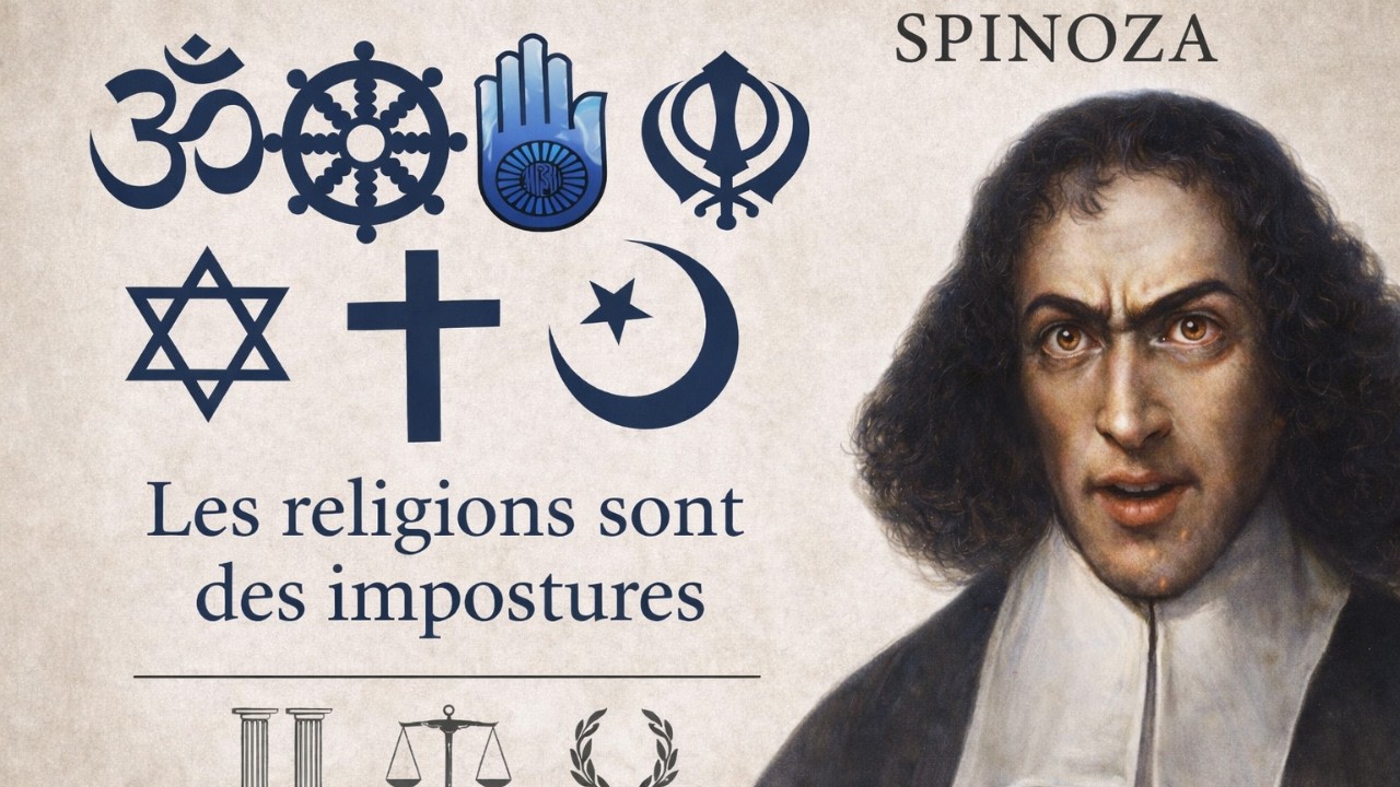 Les RELIGIONS ne sont qu'un amas de SUPERSTITIONS humaines par Spinoza.