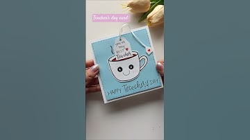 Cutest Teachers Day Card Idea Ever!