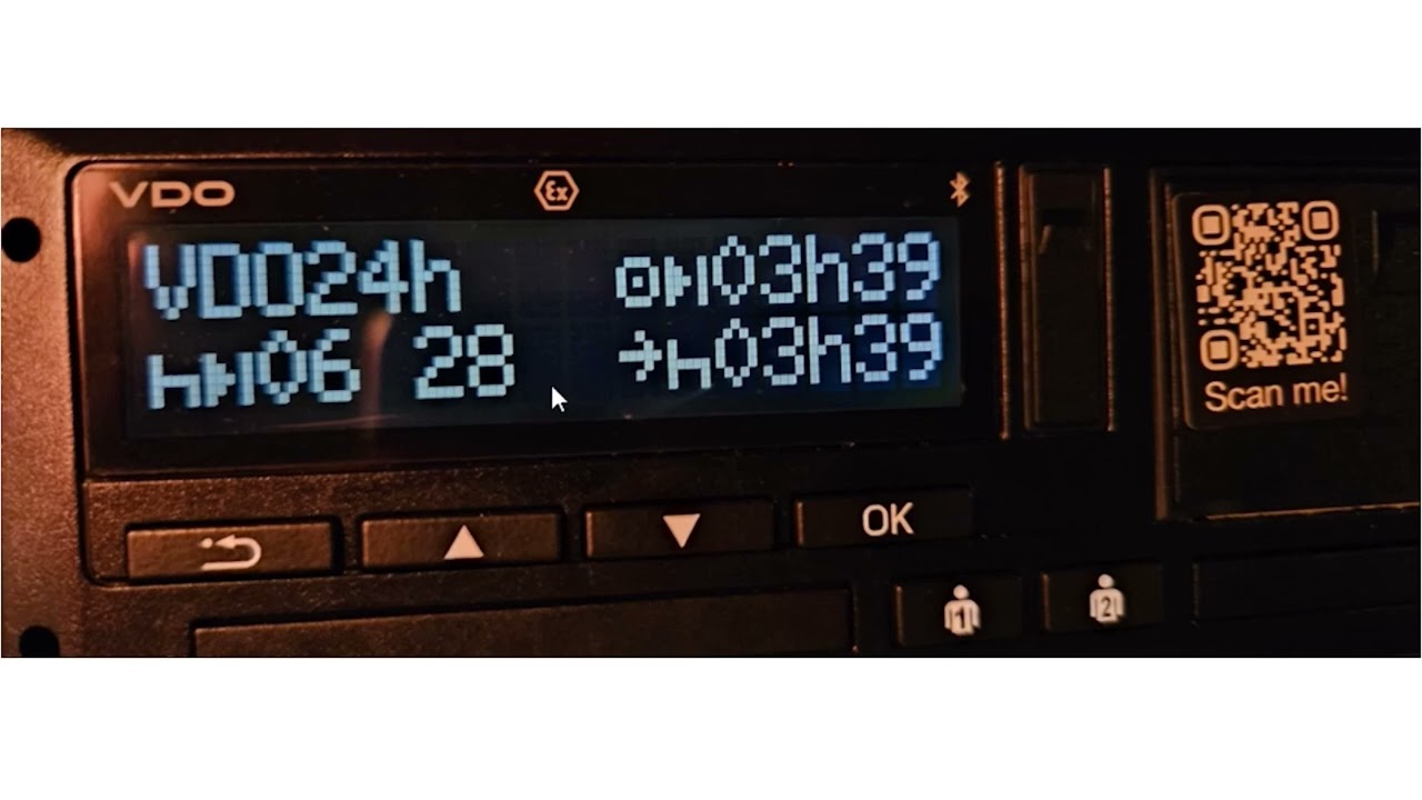VDO Siemens 4.1. VDO kijelző - Kettes generációs kettes verziójú tachograph bemutatása. 3. rész