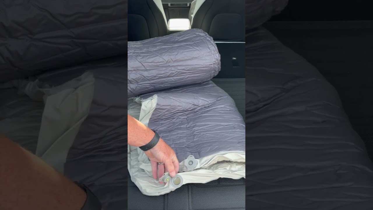 Tesla Model Y Camp Mode with the BEST Mattress Available 