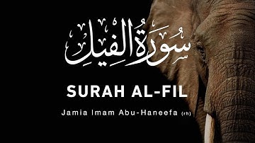 سوره مبارکه الفیل با ترجمه دری و انگلیسی | Surah Al-Fil with Transliteration
