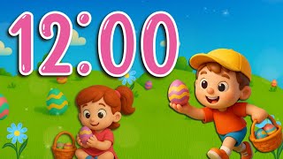 12 Minute Timer with Music for Classroom | Easter Egg Hunt Theme with Relaxing Music Profile