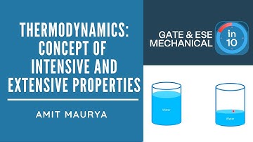 Thermodynamics: Concept of Intensive and Extensive Properties | Crack GATE & ESE Mechanical (ME)