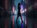 Neon Rain Girl #barefootinrain #photography #wetsuit