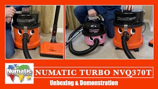 Numatic Turbo NVQ370T Vacuum Cleaner Unboxing & Demonstration