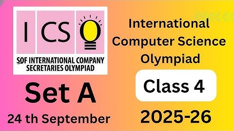 #FavFive | SOF International Computer Science Olympiad Class 4 Set A 2025-26 | #class4 | #icso